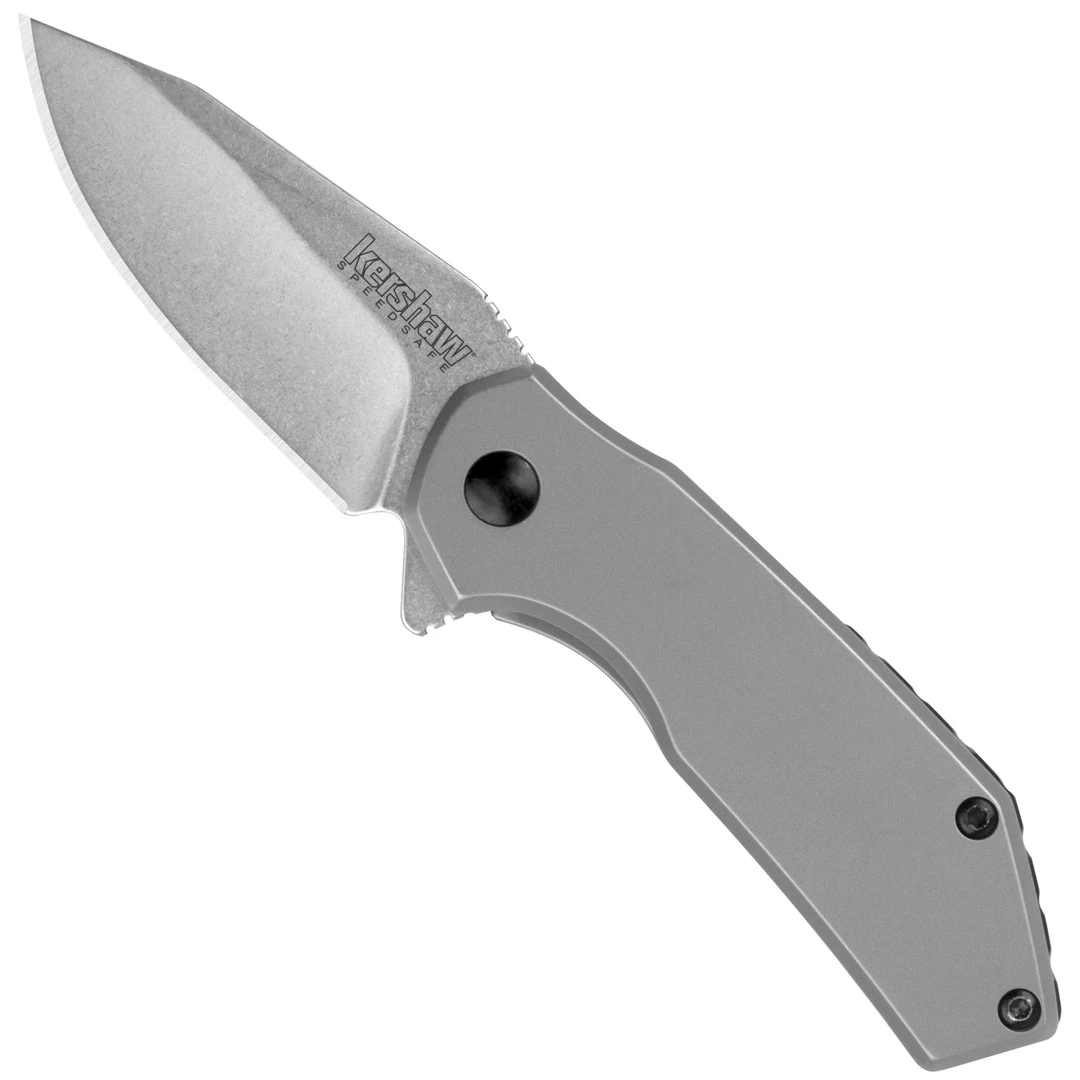 Kershaw Valve Steel Spring Assist Knife, Stonewash Blade 1 Kershaw Valve Steel Spring Assist Knife, Stonewash Blade