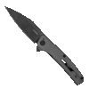 Kershaw Gray PVD Flyby Assisted Flipper Knife, BlackWashed Modified Wharncliffe Blade