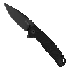 Kershaw Black Glass-Reinforced Nylon Conduit Assisted Flipper Knife, Black Oxide Spear Point Blade