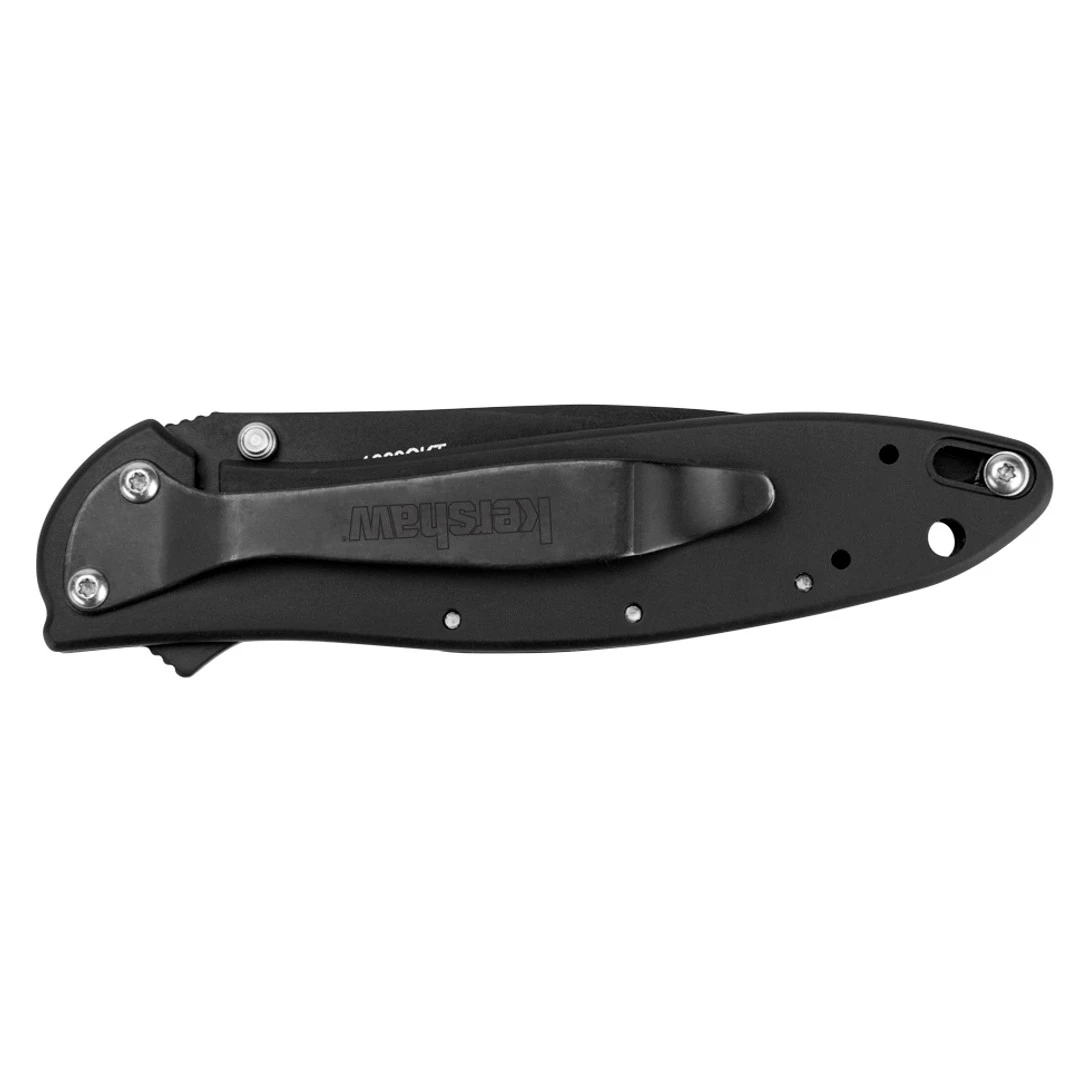 Kershaw Ken Onion Leek Assisted Opener Knife, Black Combo Blade, KS1660CKTST 2 Kershaw Ken Onion Leek Assisted Opener Knife, Black Combo Blade, KS1660CKTST - Image 2