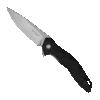 Kershaw Black Glass-Reinforced Nylon Shoreline Assisted Flipper Knife, Stonewashed Drop Point Blade