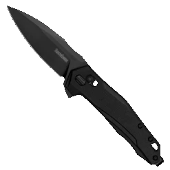 Kershaw Monitor DuraLock Folding Knife, Black Oxide D2 Blade