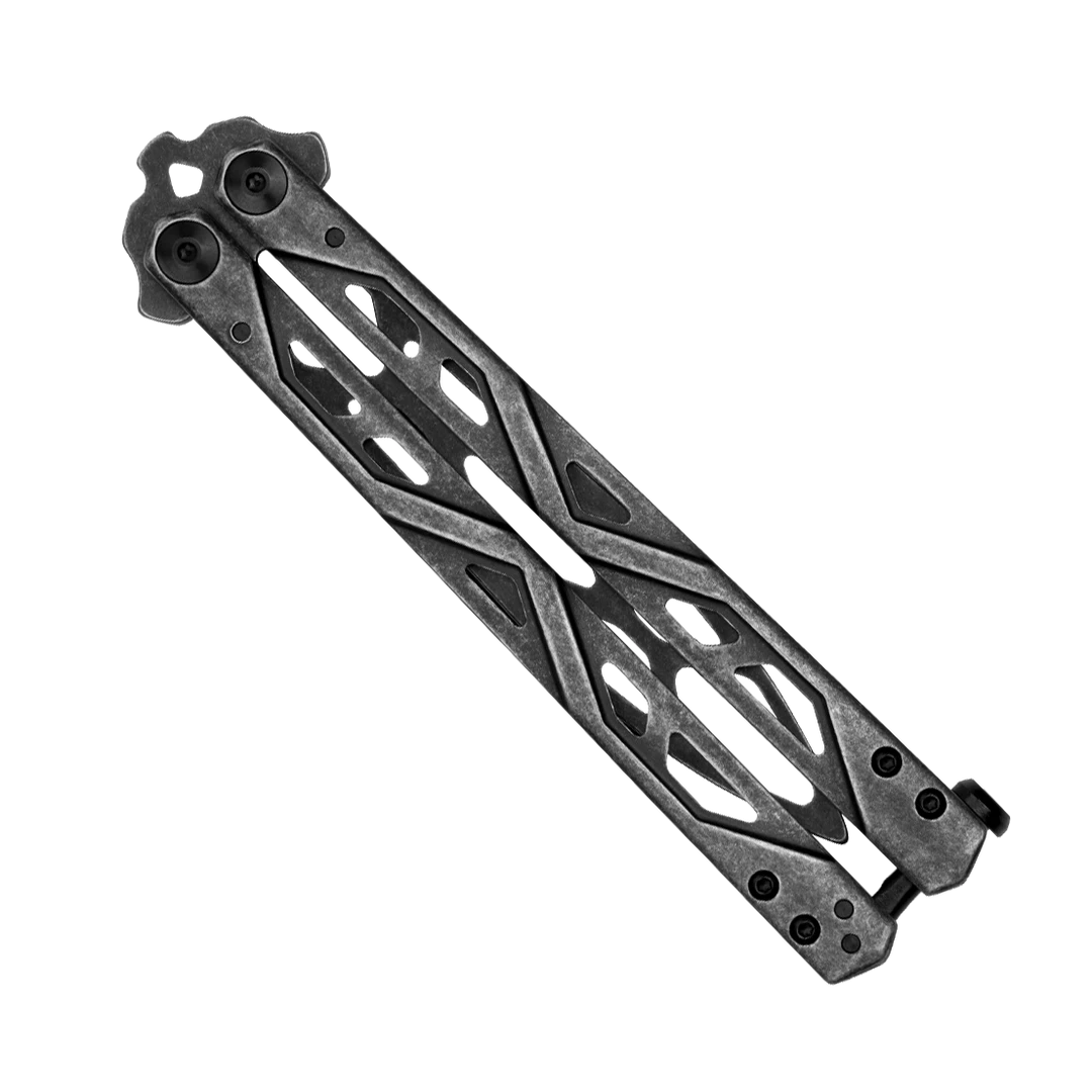 Kershaw BlackWashed Stainless Balanza Training Balisong Butterfly Knife, BlackWashed Stainless Steel Blade 2 Kershaw BlackWashed Stainless Balanza Training Balisong Butterfly Knife, BlackWashed Stainless Steel Blade - Image 2