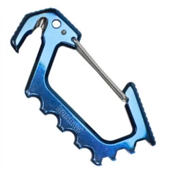 Kershaw Anso Carabiner, Blue, Cord Cutter, Bottle Opener