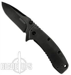 Kershaw BlackWash Cryo II Spring Assist Knife, Standard Blade 6 Kershaw BlackWash Cryo II Spring Assist Knife, Standard Blade -Blade HQ KS1556BW 4 97405.1533222000