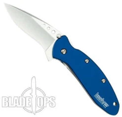 Kershaw Navy Blue Scallion Assist Knife, Plain Blade, 1620NB -Blade HQ KS1620NB 4 22838.1533221924