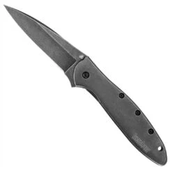 Kershaw BlackWash Leek Spring Assist Knife,1660BLKW