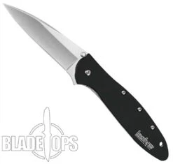 Kershaw Stonewash Leek Spring Assist Knife, Plain Blade, 1660SWBLK -Blade HQ KS1660SWBLK 4 04232.1533222037