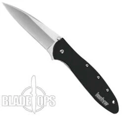 Kershaw Stonewash Leek Spring Assist Knife, Plain Blade, 1660SWBLK -Blade HQ KS1660SWBLK 5 02881.1533222038