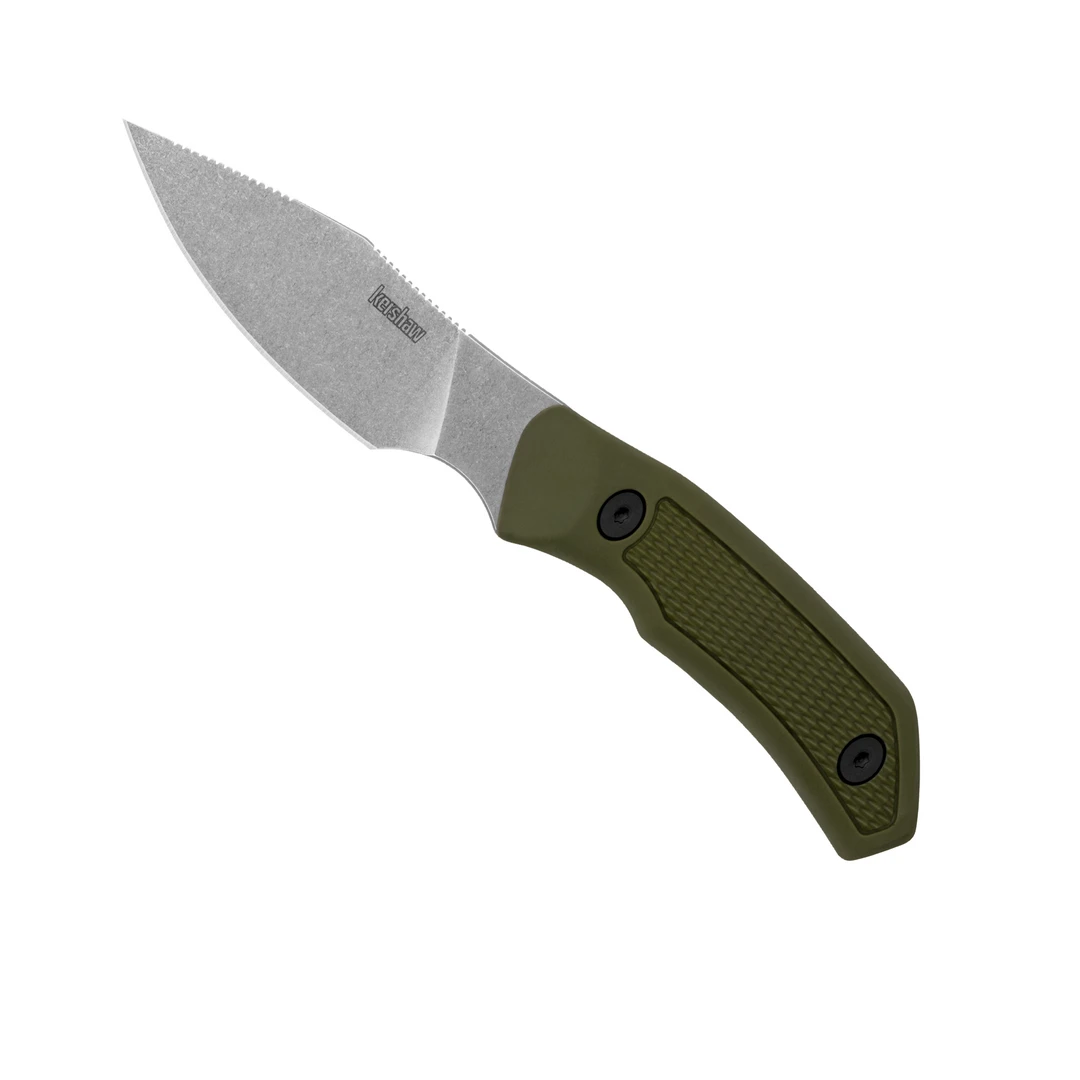 Kershaw Green Deschutes Caper Fixed Blade Knife, D2 Blade 1 Kershaw Green Deschutes Caper Fixed Blade Knife, D2 Blade
