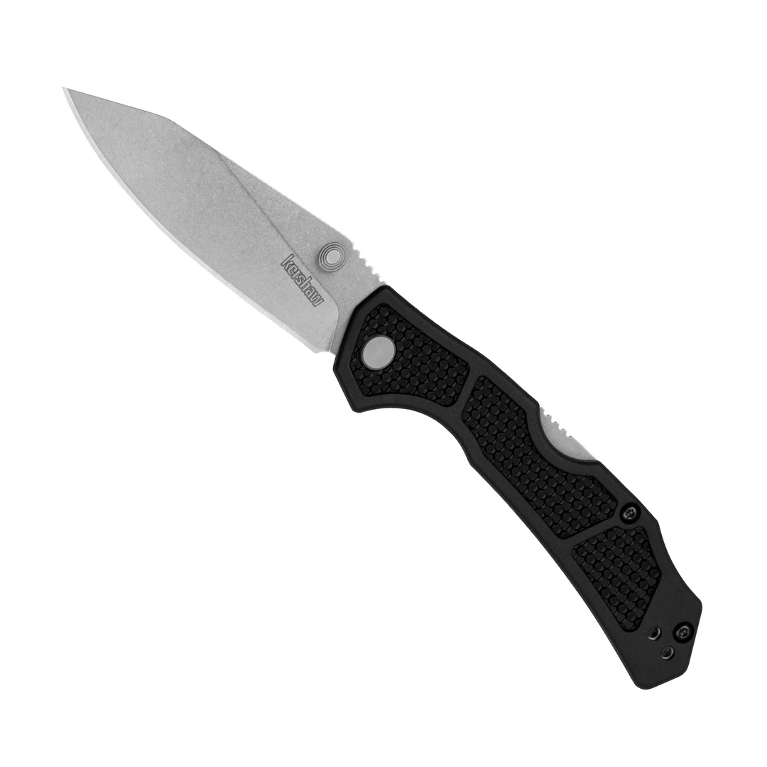 Kershaw Black FRN Cargo Lockback Folding Knife, D2 Blade 1 Kershaw Black FRN Cargo Lockback Folding Knife, D2 Blade