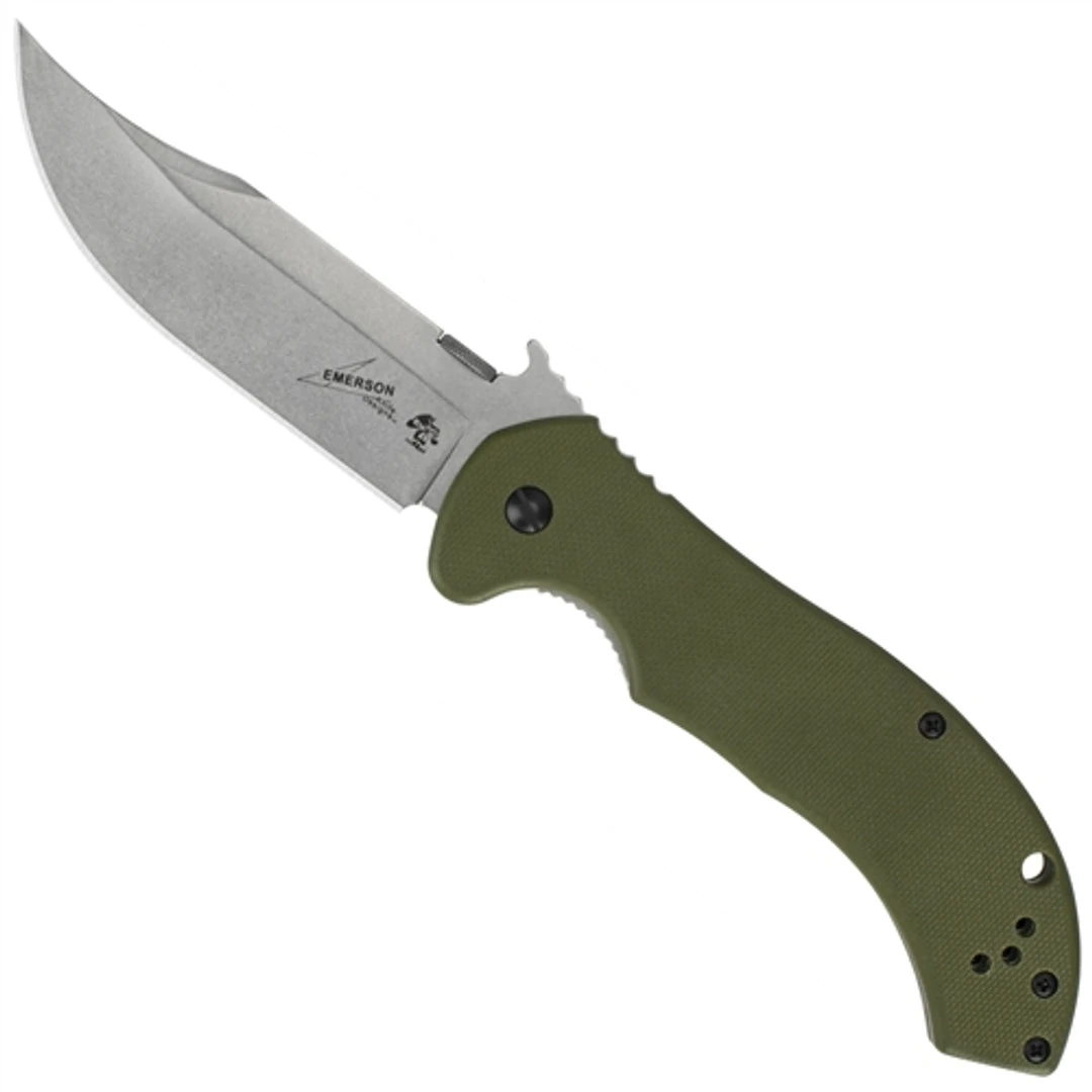 Kershaw 6030 OD Green Emerson CQC-10K Folder Knife, Stonewash Blade 1 Kershaw 6030 OD Green Emerson CQC-10K Folder Knife, Stonewash Blade