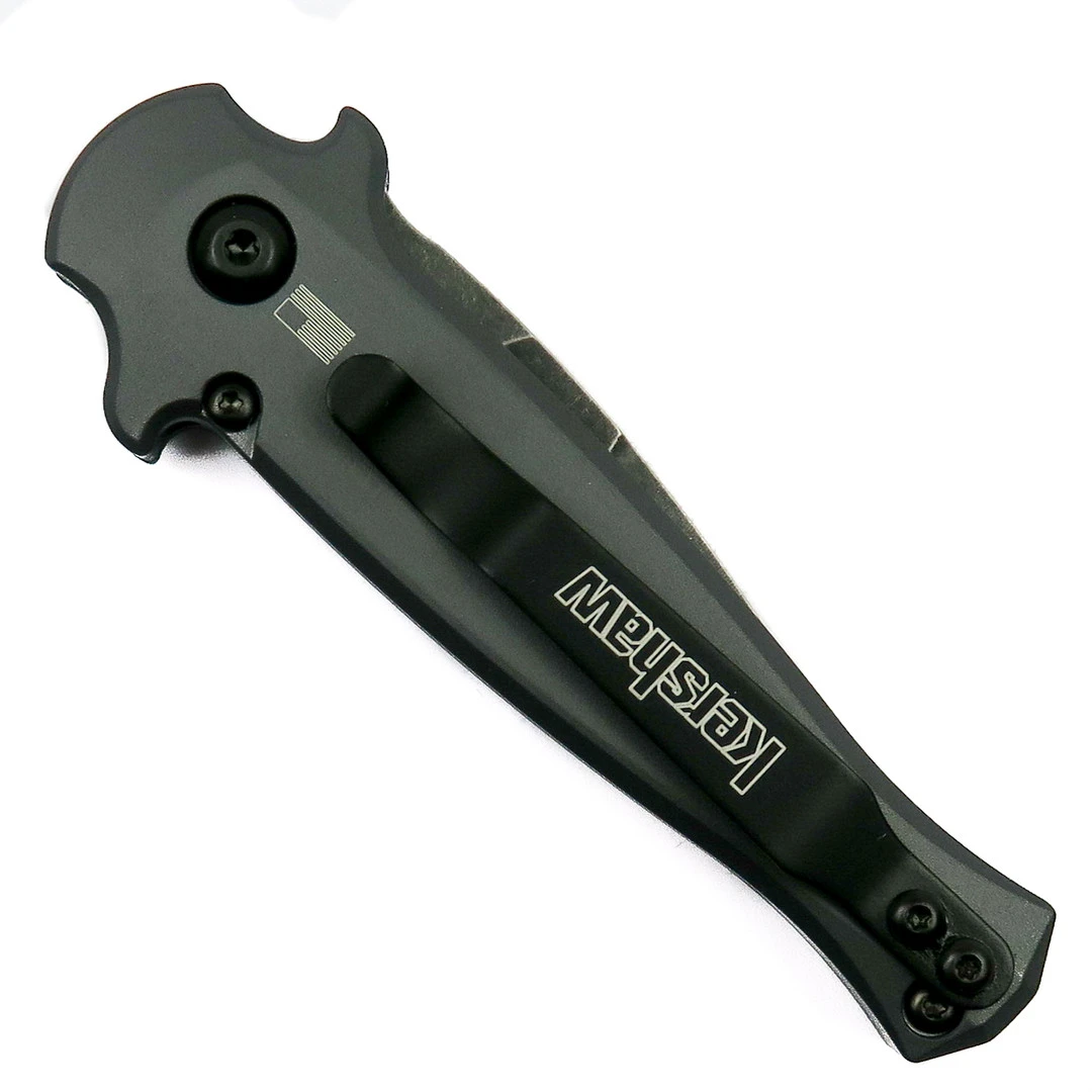 Kershaw Grey Launch 12CA Auto Knife, 1.93" BlackWash Blade 2 Kershaw Grey Launch 12CA Auto Knife, 1.93" BlackWash Blade - Image 2