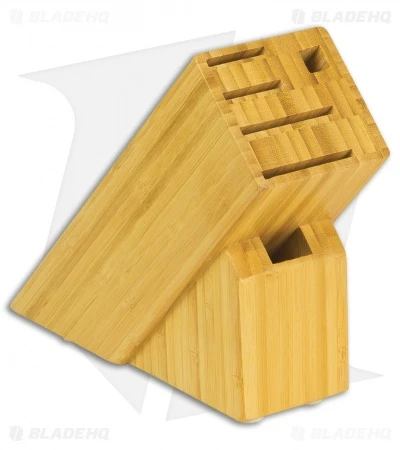 Kershaw Bamboo Slimline 6 Slot Kitchen Knife Block DM0847 1 Kershaw Bamboo Slimline 6 Slot Kitchen Knife Block DM0847