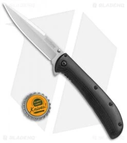 Kershaw Al Mar AM-4 Assisted Opening Knife Black G-10 (3.5" Satin) 2330 -Blade HQ Kershaw AM 4 black G 10 satin BHQ 68817 jr bottlecap