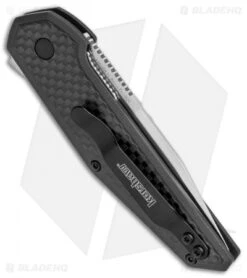 Kershaw Anso Fraxion Liner Lock Knife CF/Black G-10 (2.75" Satin) 1160SAT -Blade HQ Kershaw Anso Fraxion LL CF Black G 10 1160SAT BHQ 79688 jr side