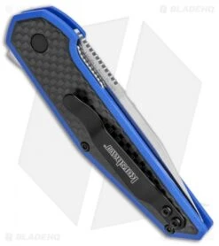 Kershaw Anso Fraxion Liner Lock Knife CF/Blue G-10 (2.75" Satin) 1160BLU 6 Kershaw Anso Fraxion Liner Lock Knife CF/Blue G-10 (2.75" Satin) 1160BLU -Blade HQ Kershaw Anso Fraxion LL CF Blue G 10 1160BLU BHQ 79684 jr side