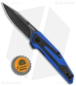 Kershaw Anso Fraxion Liner Lock Knife CF/Blue G-10 (2.75" Black SW) 1160BLUBW 7 Kershaw Anso Fraxion Liner Lock Knife CF/Blue G-10 (2.75" Black SW) 1160BLUBW -Blade HQ Kershaw Anso Fraxion LL CF Blue G 10 Black SW 1160BLUBW BHQ 79685 jr bottlecap