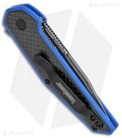 Kershaw Anso Fraxion Liner Lock Knife CF/Blue G-10 (2.75" Black SW) 1160BLUBW 6 Kershaw Anso Fraxion Liner Lock Knife CF/Blue G-10 (2.75" Black SW) 1160BLUBW -Blade HQ Kershaw Anso Fraxion LL CF Blue G 10 Black SW 1160BLUBW BHQ 79685 jr side