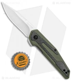 Kershaw Anso Fraxion Liner Lock Knife CF/OD Green G-10 (2.75" Satin) 1160OL 7 Kershaw Anso Fraxion Liner Lock Knife CF/OD Green G-10 (2.75" Satin) 1160OL -Blade HQ Kershaw Anso Fraxion LL CF Green G 10 1160OL BHQ 79686 jr bottlecap
