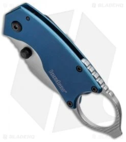 Kershaw Antic Frame Lock Knife Blue (1.75" Bead Blast) 8710 -Blade HQ Kershaw Antic FL Blue BB 8710 BHQ 94064 jr spine