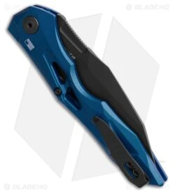 Kershaw Launch 13 Automatic Knife Blue Aluminum (3.5" Black) -Blade HQ Kershaw Auto Launch 13 Button Lock BHQ 191193 td side large