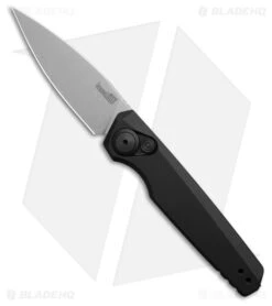 Kershaw Launch 18 Automatic Knife Black Aluminum (2.8" Stonewash)