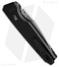 Kershaw Launch 18 Automatic Knife Black Aluminum (2.8" Stonewash) -Blade HQ Kershaw Auto Launch 18 Black Stonewash BHQ 205167 hd side large