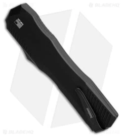 Kershaw Livewire OTF Automatic Knife D/E Black Aluminum (3.4" Black Serr) -Blade HQ Kershaw Auto Livewire OTF DoubleEdge BHQ 205168 hd side large