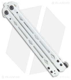 Kershaw Stormtrooper White Lucha Balisong Butterfly Knife (4.5" White) Blade HQ -Blade HQ Kershaw Blade HQ Exclusive White Lucha Balisong Butterfly Knife White BHQ 179251 kc side 2