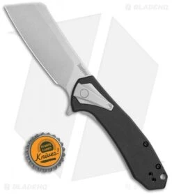 Kershaw Bracket Cleaver Assisted Frame Lock Knife Black G-10 (3.4" SW) 3455 -Blade HQ Kershaw Bracket Cleaver Assisted FL Black G 10 SW 3455 BHQ 120536 jr bottlecap