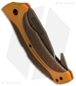 Kershaw Buck Commander Lonerock Folding Guthook Lock Back Knife (3.5" Brown) 6 Kershaw Buck Commander Lonerock Folding Guthook Lock Back Knife (3.5" Brown) -Blade HQ Kershaw Buck Commander Lonerock Folding Guthook Brown 1898GHORBRNBCX BHQ 51594 jr side