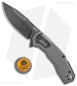 Kershaw Cannonball Assisted Opening Knife Gray PVD Steel (3.5" BlackWash) -Blade HQ Kershaw Cannonball Assisted Opening Gray PVD Steel Blackwash 2061 BHQ 120526 jr bottlecap 2