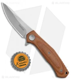 Kershaw Sinkevich Concierge Liner Lock Knife Brown Micarta (3.25" SW D2) -Blade HQ Kershaw Concierge D2 Brown Micarta BHQ 138407 td size