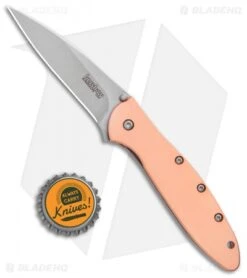 Kershaw Copper Leek Assisted Opening Knife (3" Stonewash) 1660CU 7 Kershaw Copper Leek Assisted Opening Knife (3" Stonewash) 1660CU -Blade HQ Kershaw Copper Leek Assisted Opening SW 1660CU BHQ 105986 jr bottlecap