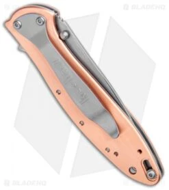 Kershaw Copper Leek Assisted Opening Knife (3" Stonewash) 1660CU 6 Kershaw Copper Leek Assisted Opening Knife (3" Stonewash) 1660CU -Blade HQ Kershaw Copper Leek Assisted Opening SW 1660CU BHQ 105986 jr side