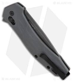 Kershaw Covalent Bar Lock Knife Gray FRN (3.5" Black Stonewash D2) 2042 -Blade HQ Kershaw Covalent Knife Gray BW BHQ 178506 jr side