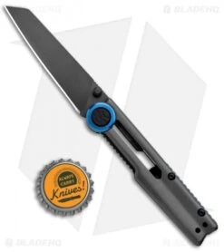 Kershaw Decibel Frame Lock Knife Gray Stainless Steel (3" Gray Ti) 2045 -Blade HQ Kershaw Decibel FL Gray SS Gray Ti 2045 BHQ 94085 jr bottlecap