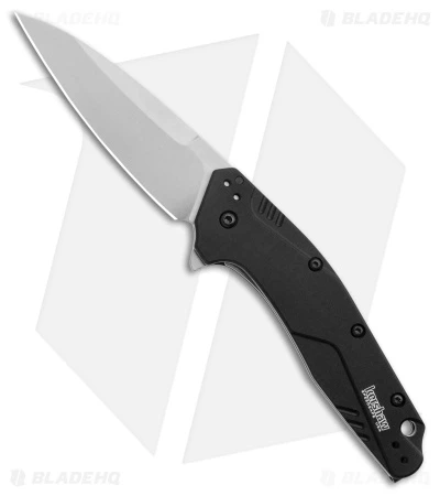 Kershaw Dividend Assisted Opening Knife Black (3" Stonewash 20CV) 1812BLK 1 Kershaw Dividend Assisted Opening Knife Black (3" Stonewash 20CV) 1812BLK