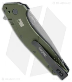 Kershaw Dividend Assisted Opening Knife Olive (3" Composite) 1812OLCB -Blade HQ Kershaw Dividend Assisted Opening Olive Composite 1812OLCB BHQ 105989 jr side