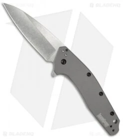 Kershaw Dividend Assisted Opening Knife Gray Aluminum (3" Stonewash) 1812GRY