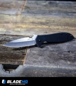 Kershaw Emerson CQC-6K Knife (3.25" Stonewash) 6034 -Blade HQ Kershaw Emerson CQC 6K Knife Stonewash 6034 BHQ21426 kp wood web