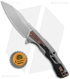 Kershaw Endgame Frame Lock Knife Bronze PVD/GFN (3.25" Stonewash) 2095 -Blade HQ Kershaw Endgame FL Bronze PVD GFN SW 2095 BHQ 120534 jr bottlecap