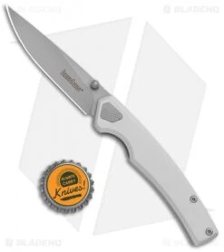 Kershaw Epistle Liner Lock Knife Gray (3" Bead Blast) 2131 -Blade HQ Kershaw Epistle LL Gray BB 2131 BHQ 94089 jr bottlecap
