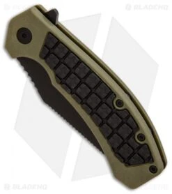 Kershaw Faultline Liner Lock Knife Green/Black GFN (3" Black) 8760 -Blade HQ Kershaw Faultline Green Black GFN black BHQ 81280 er spine