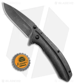 Kershaw Filter Frame Lock Knife Stainless Steel (3.25" BlackWash) 1306BW -Blade HQ Kershaw Filter FL SS BlackWash BHQ 27380 jr bottlecap 1