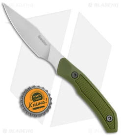 Kershaw Deschutes Caper Fixed Blade Knife Green (3.3" Stonewash) 1882 -Blade HQ Kershaw Fixed Blade Green SW 1882 jr bottlecap