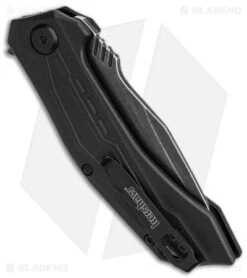 Kershaw Flatbed Spring Assisted Knife Black GFN (3.1" Black SW) 1376 -Blade HQ Kershaw Flatbed Spring Assisted Knife Black GFN 3in Black SW BHQ 139778 td side