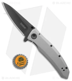 Kershaw Grid Assisted Opening Flipper Knife (3.75" Black) 2200 -Blade HQ Kershaw Grid Assisted Opening Flipper Black BHQ 34464 jr bottlecap