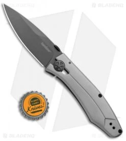 Kershaw Innuendo Frame Lock Knife Gray (3.3" Black) 3440 -Blade HQ Kershaw Innuendo FL Gray Black 3440 BHQ 94086 jr bottlecap